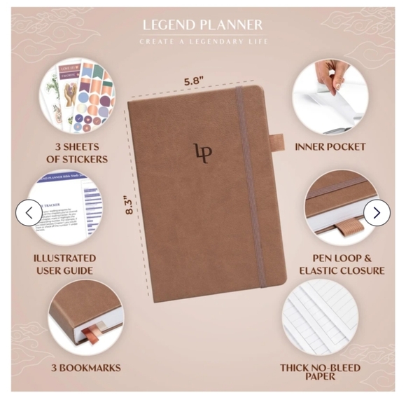 Legend Bible Study Journal – Bible & Church Note Taking & Journaling Notebook – - Picture 3 of 4